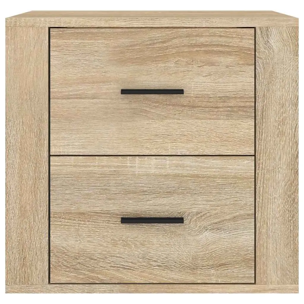 Wall-mounted Bedside Cabinet Engineered Wood 50x36x47cm Brown