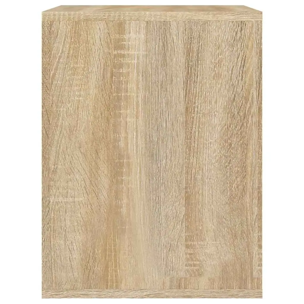 Wall-mounted Bedside Cabinet Engineered Wood 50x36x47cm Brown