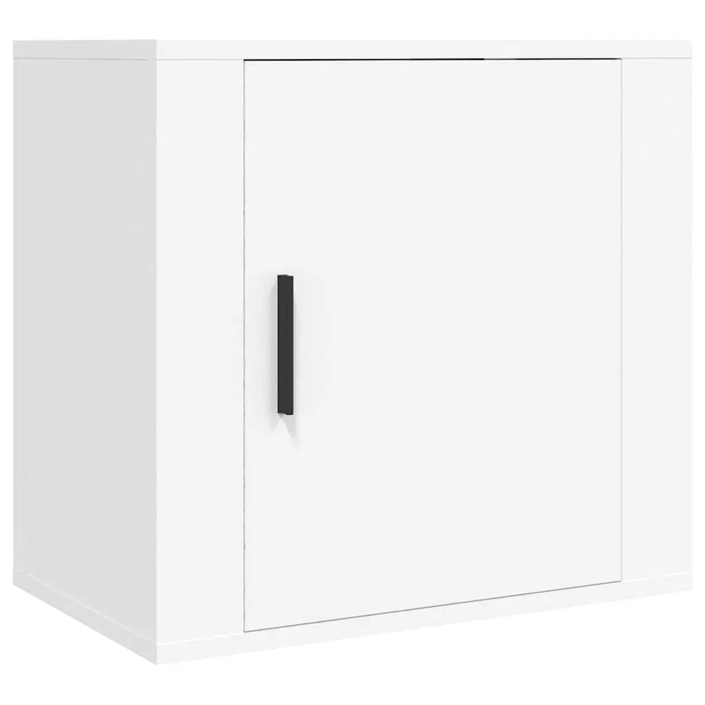 Wall-mounted Bedside Cabinet White Floating Bedside Table Storage Unit