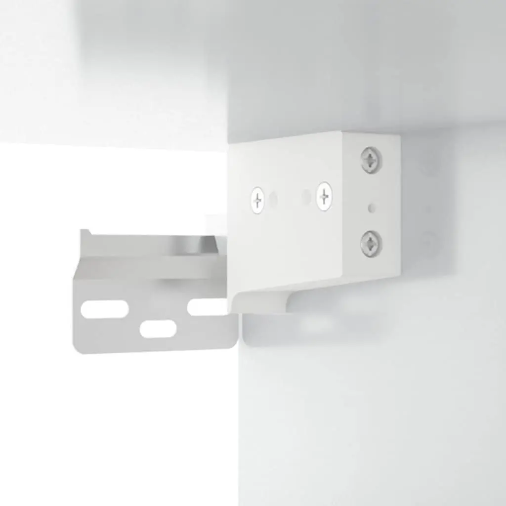 White Wall-mounted Bedside Cabinets 2 pcs