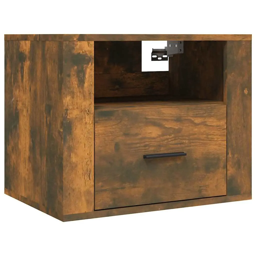 Wall-mounted Bedside Cabinets 2 pcs Brown