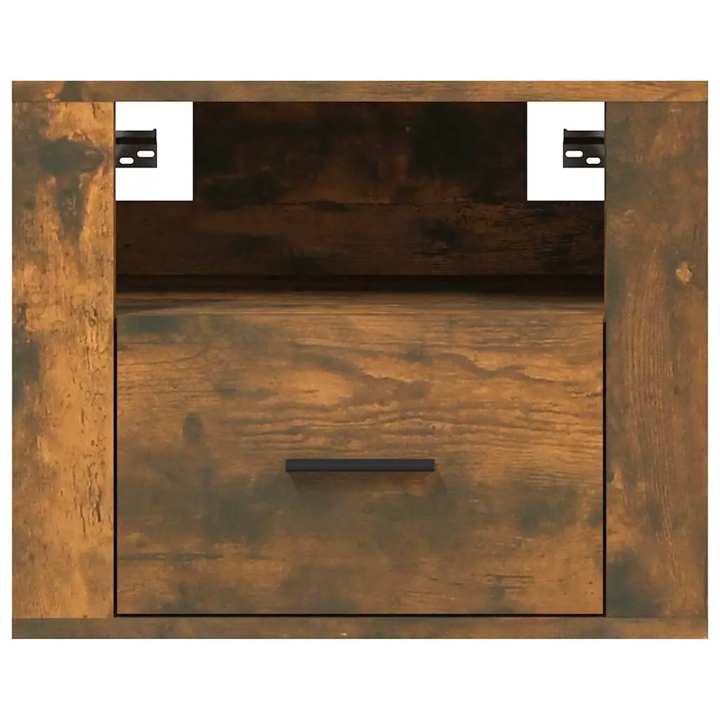 Wall-mounted Bedside Cabinets 2 pcs Brown