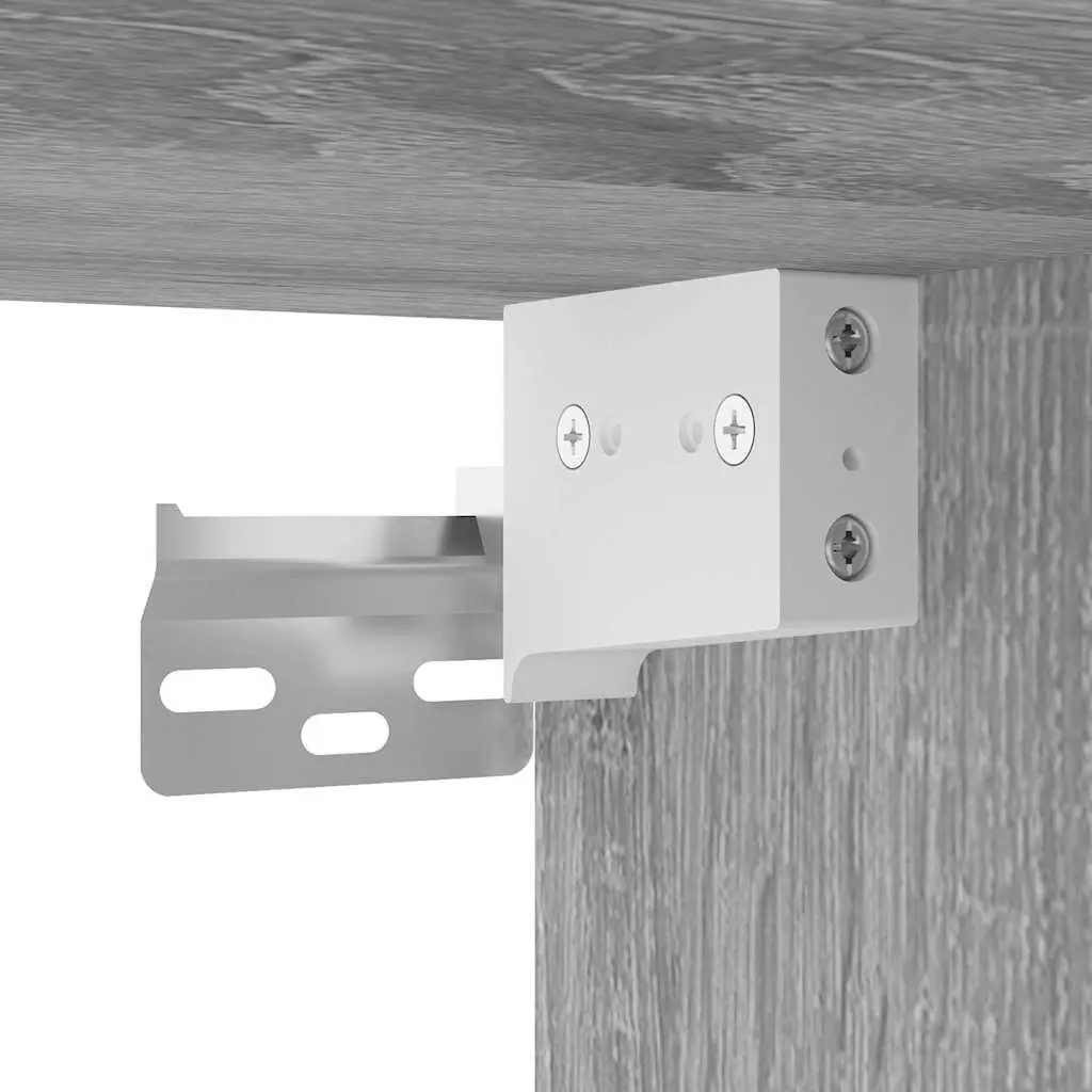 Grey Sonoma Wall-mounted Bedside Cabinets