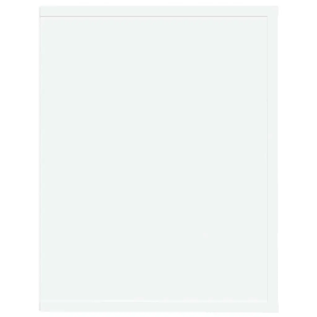 White Shoe Rack with 2 Compartments, 75x35x45cm