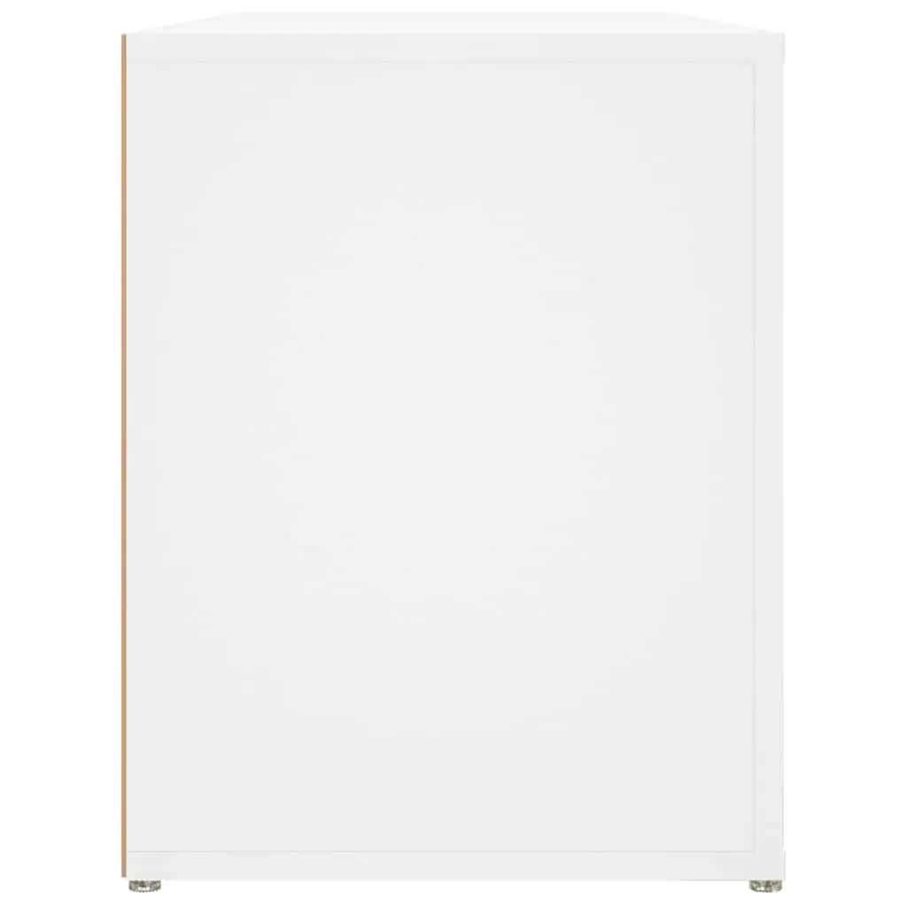 Shoe Rack Engineered Wood 100x35x45 cm White