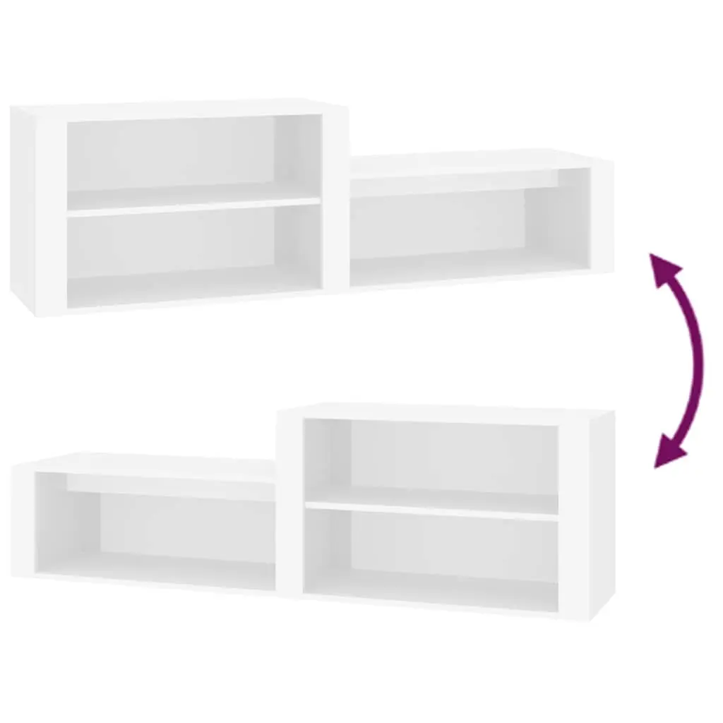 Shoe Cabinet Engineered Wood 150x35x45 cm White