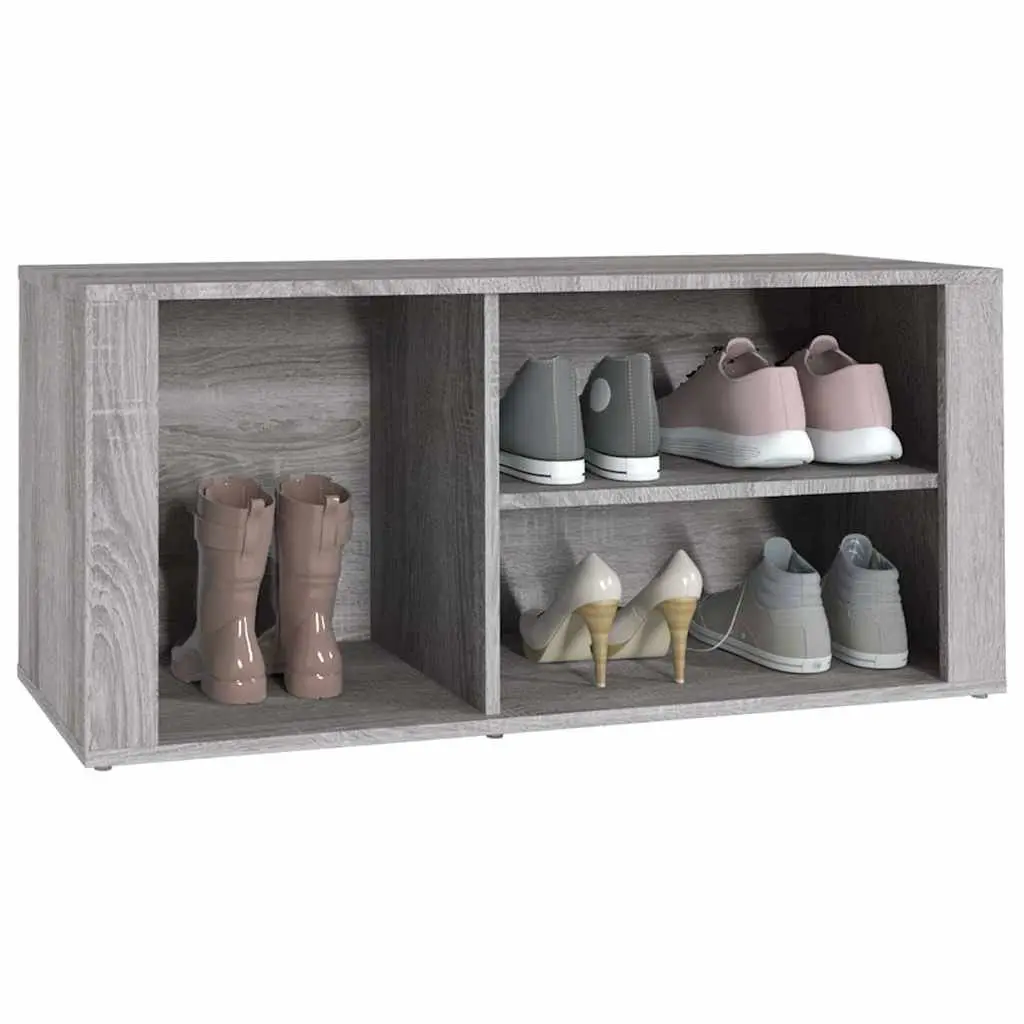Shoe Cabinet Engineered Wood 100x35x45 cm Grey