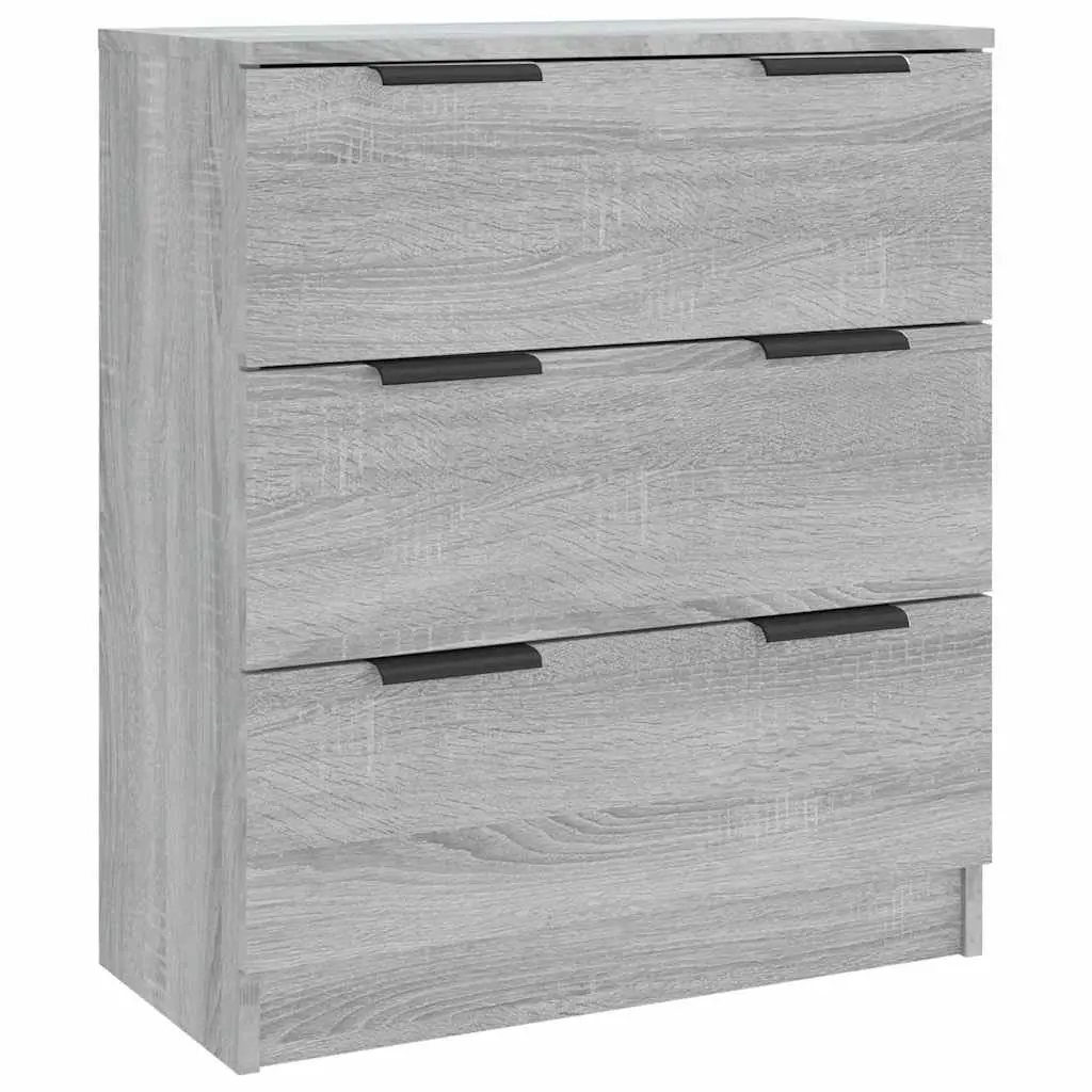 Grey Sonoma Sideboard Storage Cabinet with 3 Drawers