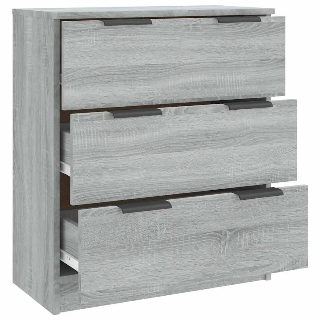 Grey Sonoma Sideboard Storage Cabinet with 3 Drawers