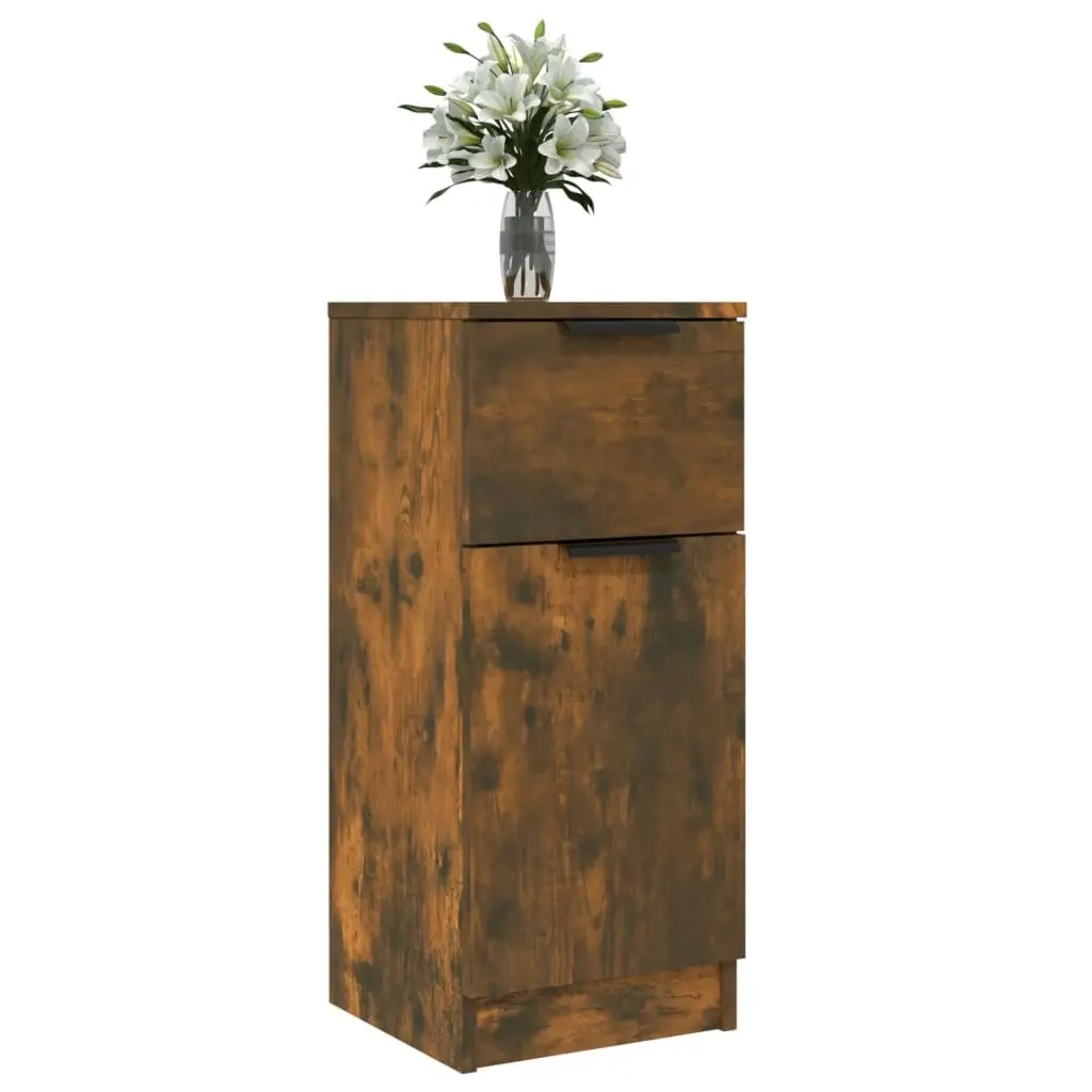 Brown Engineered Wood Sideboard Cabinet Set