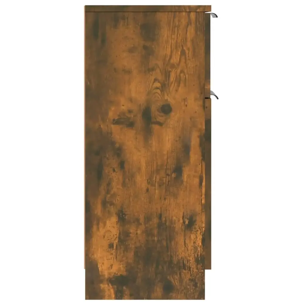 Brown Engineered Wood Sideboard Cabinet Set