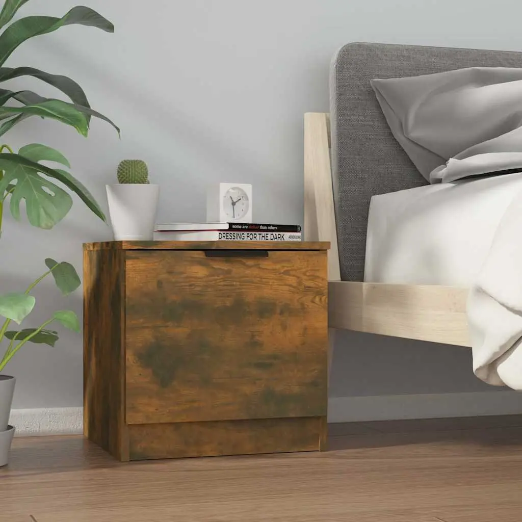 Bedside Cabinets 2 pcs Brown Nightstand Storage Table End Side 40x39x40 cm