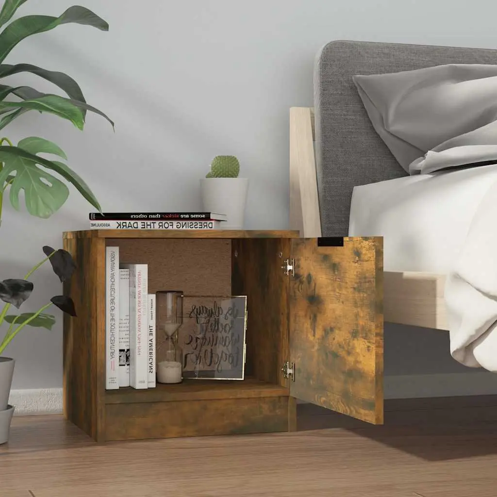 Bedside Cabinets 2 pcs Brown Nightstand Storage Table End Side 40x39x40 cm
