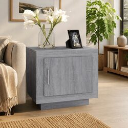 Stylish Grey Sonoma Coffee Table with Storage Door