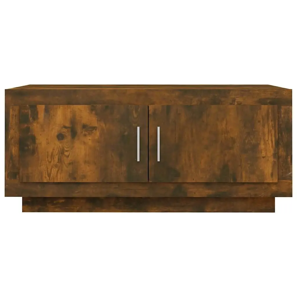 Brown Engineered Wood Coffee Table for Living Room Storage