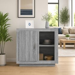 Stylish Grey Storage Sideboard Cabinet for Any Room