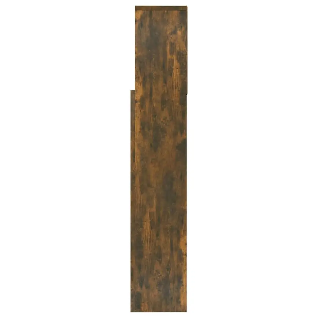 Brown Wall-Mount Headboard Cabinet 160cm