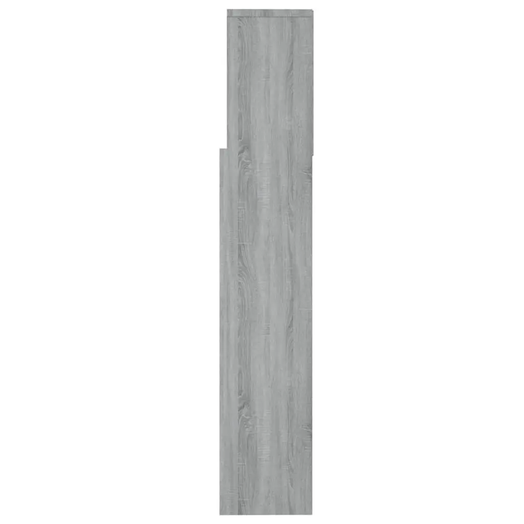 Headboard Cabinet Engineered Wood 160cm Grey