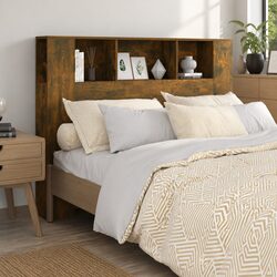 Stylish Wall-Mounted Headboard Cabinet with Storage 140cm