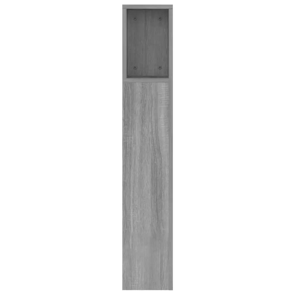 Grey Headboard Cabinet with Ample Storage