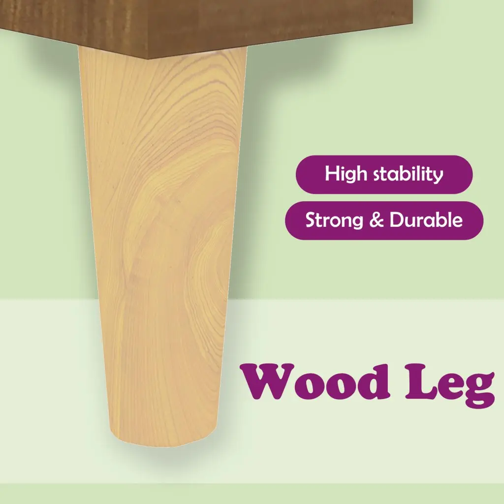 Brown Engineered Wood Bedside Cabinet with Storage Door