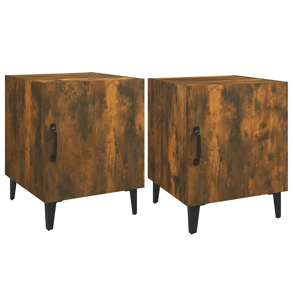 Bedside Cabinets Set of 2 in Brown