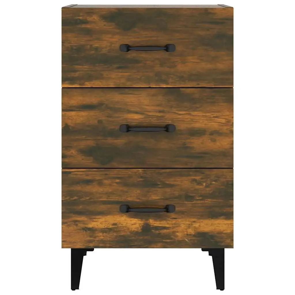 Brown Bedside Cabinet with 3 Drawers