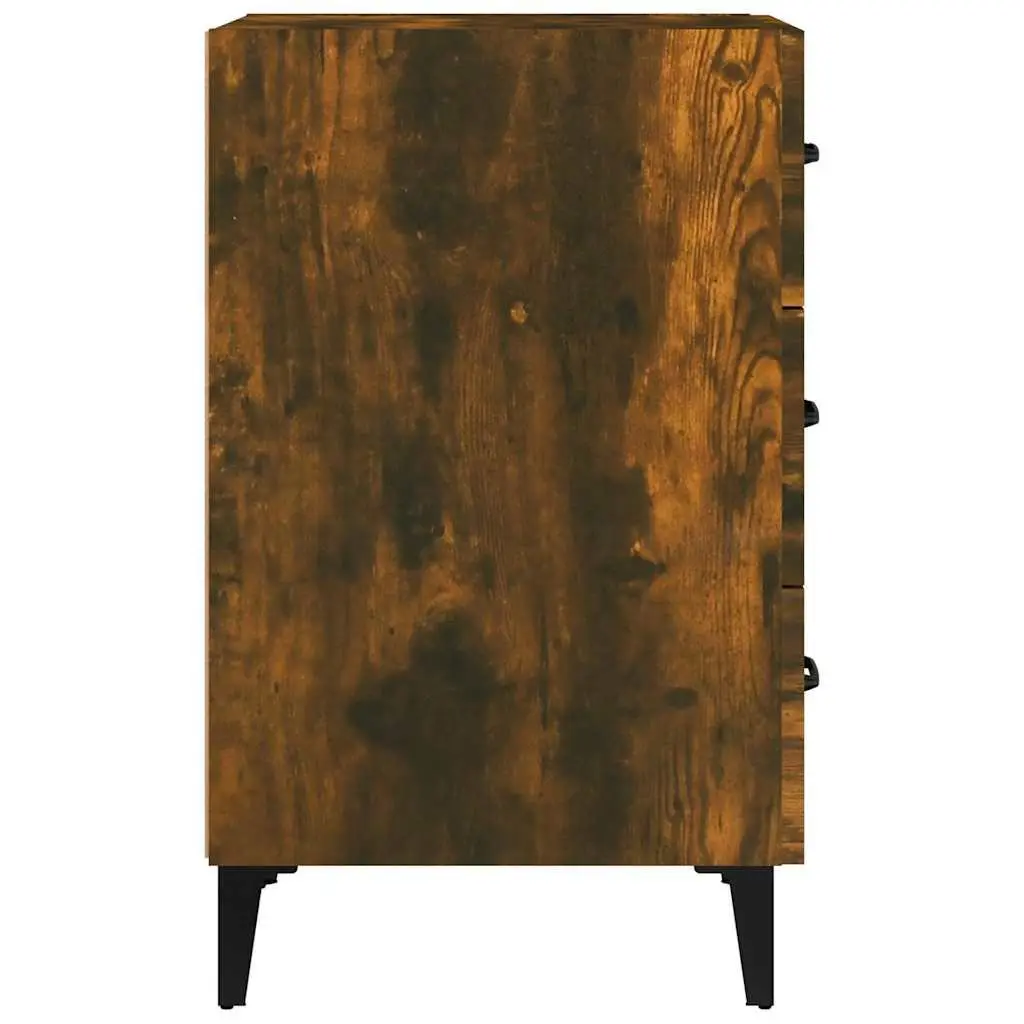 Brown Bedside Cabinet with 3 Drawers