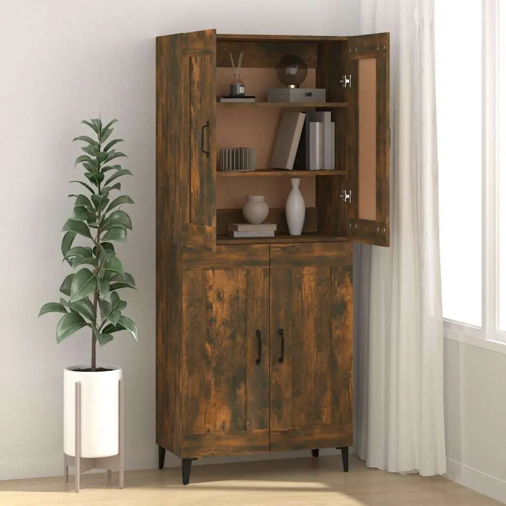 Brown Engineered Wood Sideboard Storage Cabinet