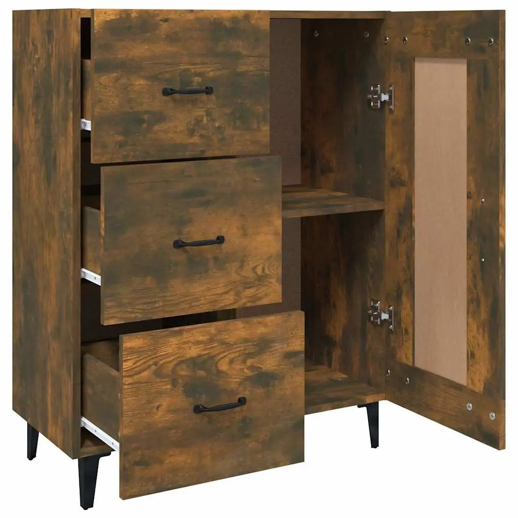 Brown Engineered Wood Sideboard Storage Cabinet