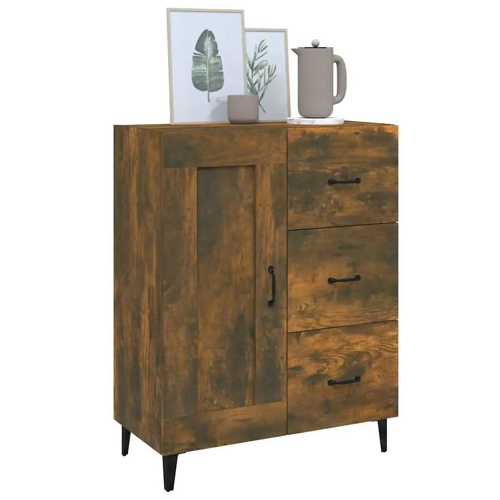 Brown Engineered Wood Sideboard Storage Cabinet