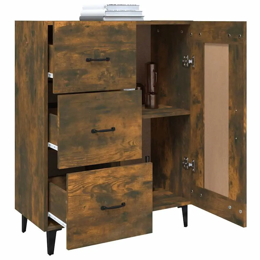 Brown Engineered Wood Sideboard Storage Cabinet