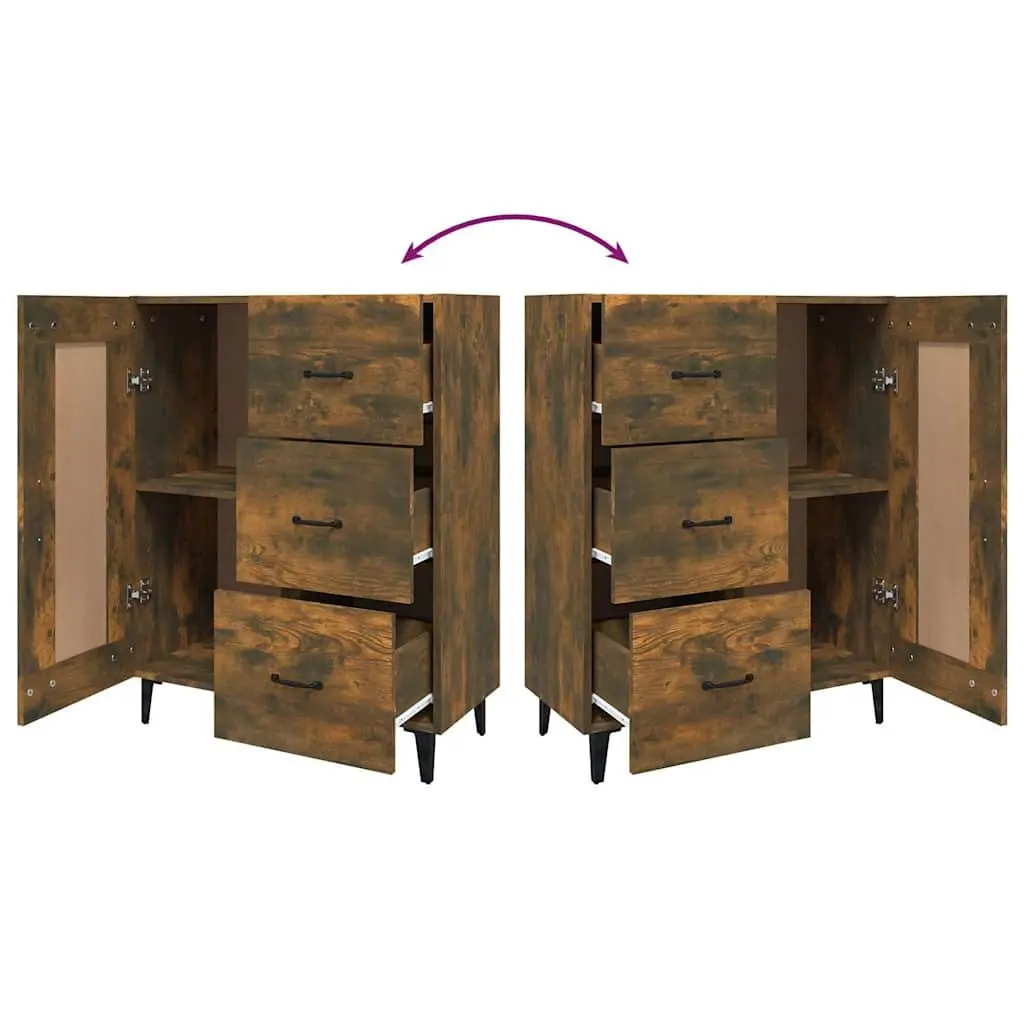 Brown Engineered Wood Sideboard Storage Cabinet