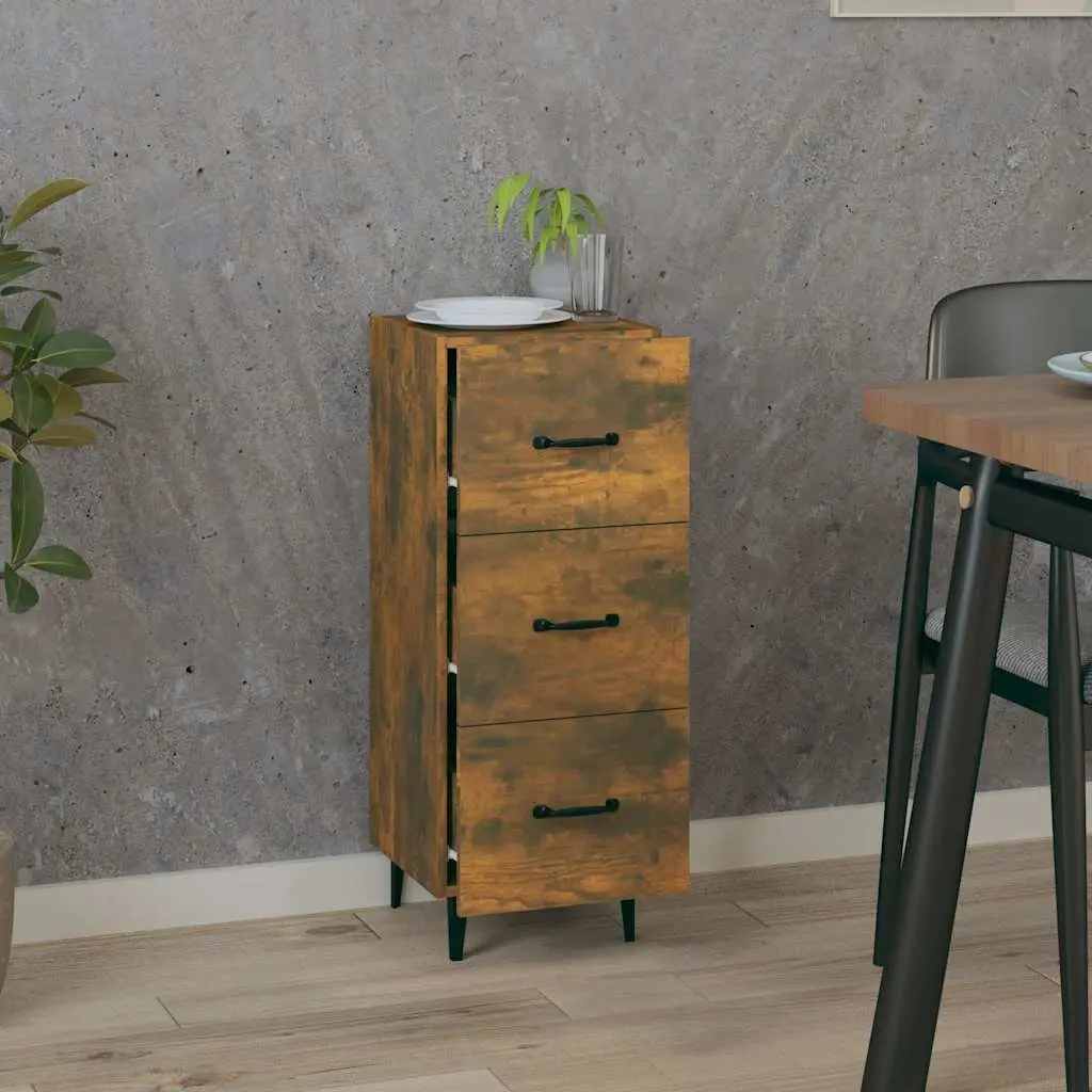 Brown Engineered Wood Sideboard Storage Cabinet