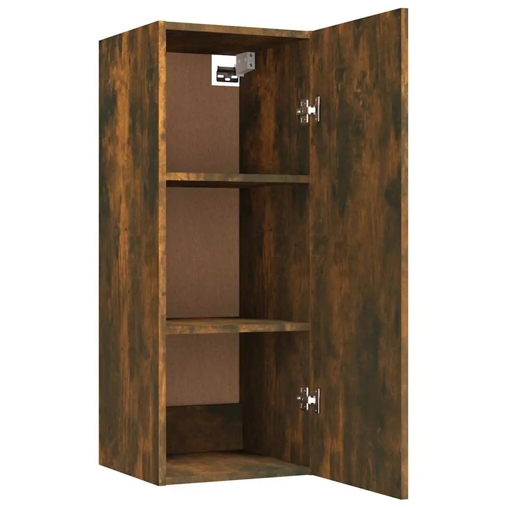 Hanging Wall Cabinet Engineered Wood 34.5x34x90 cm Brown Storage Organizer