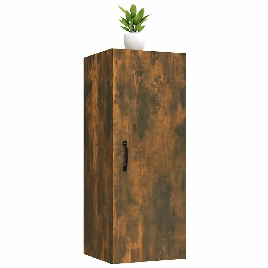 Hanging Wall Cabinet Engineered Wood 34.5x34x90 cm Brown Storage Organizer