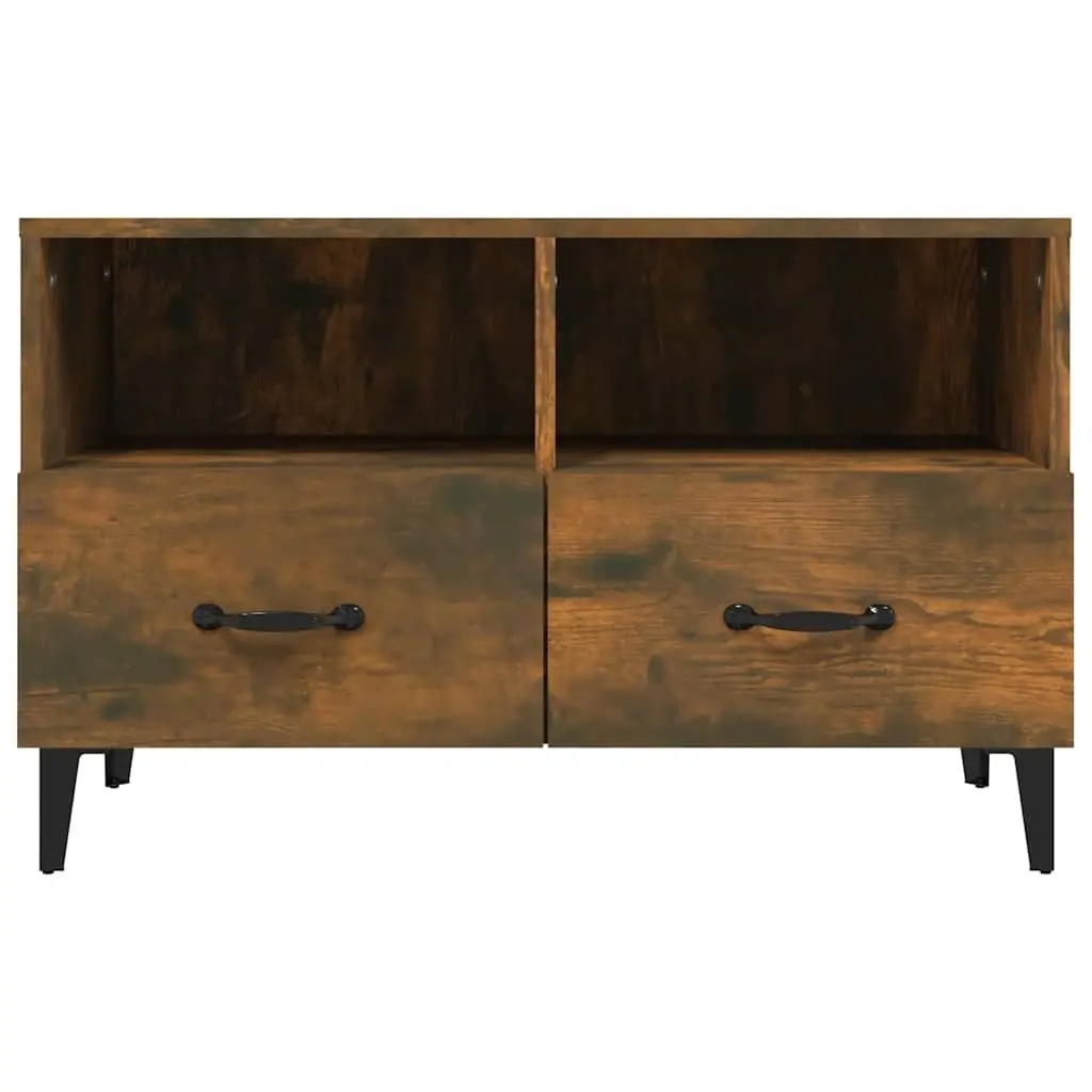 Brown Engineered Wood TV Cabinet with Drawers