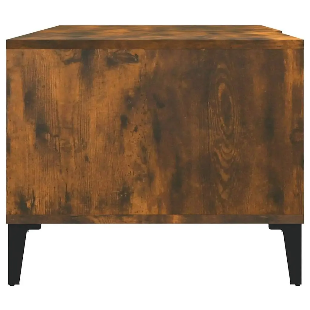 Smoked Oak Coffee Table with Storage Solutions