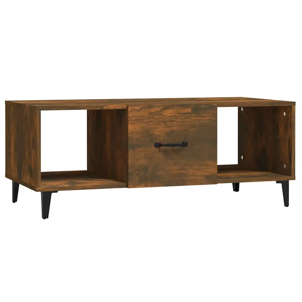 Brown Engineered Wood Coffee Table with Storage