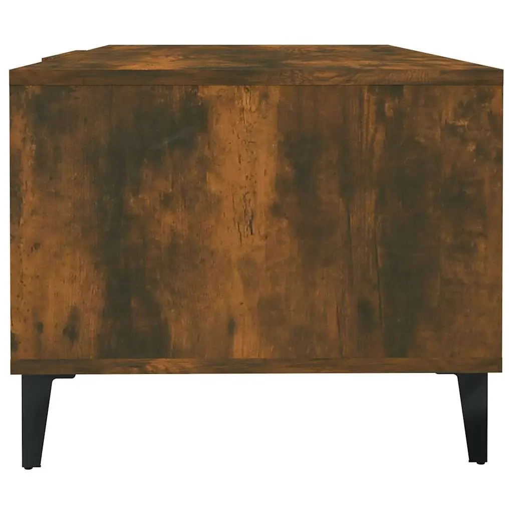 Brown Engineered Wood Coffee Table with Storage