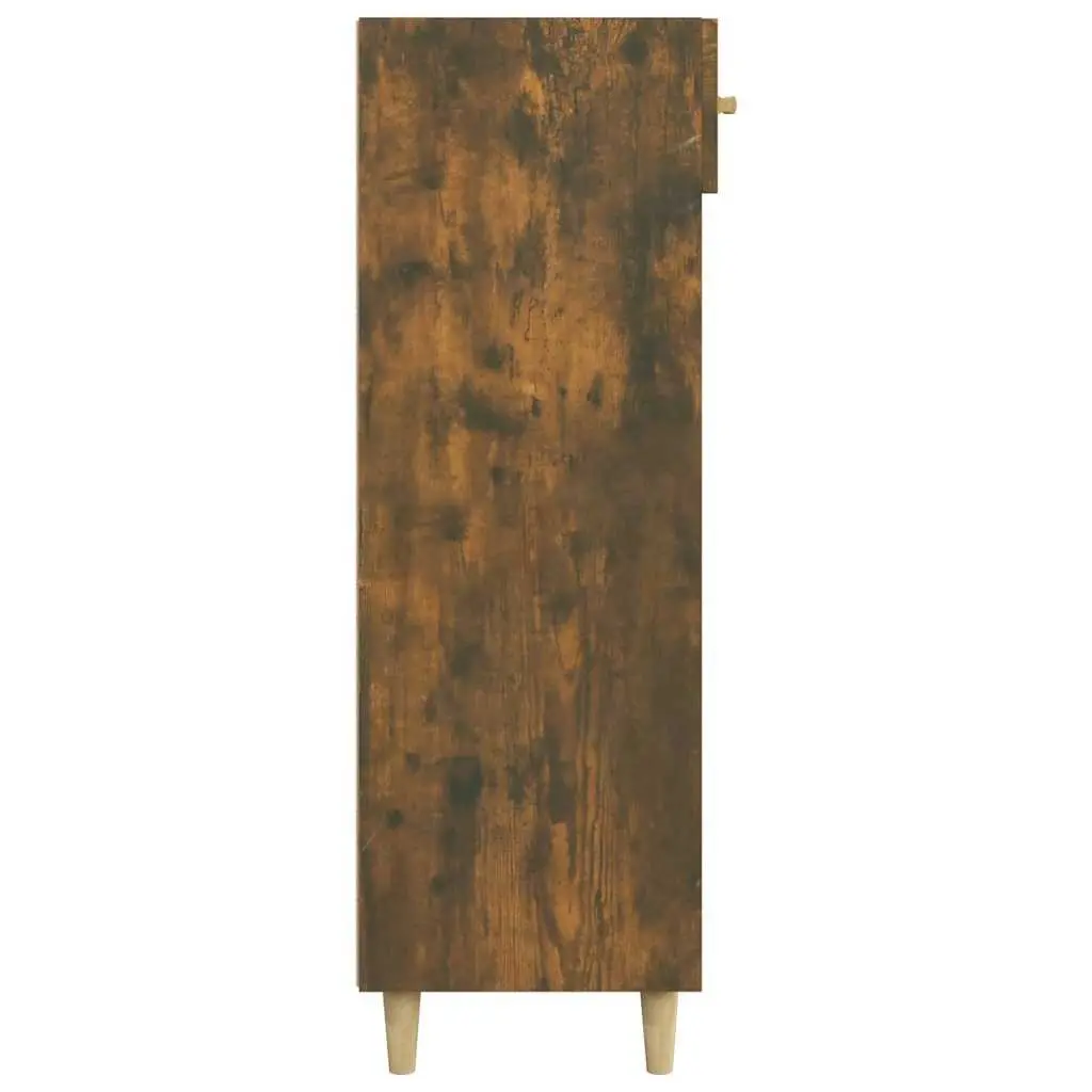 Brown Shoe Cabinet with 5 Compartments