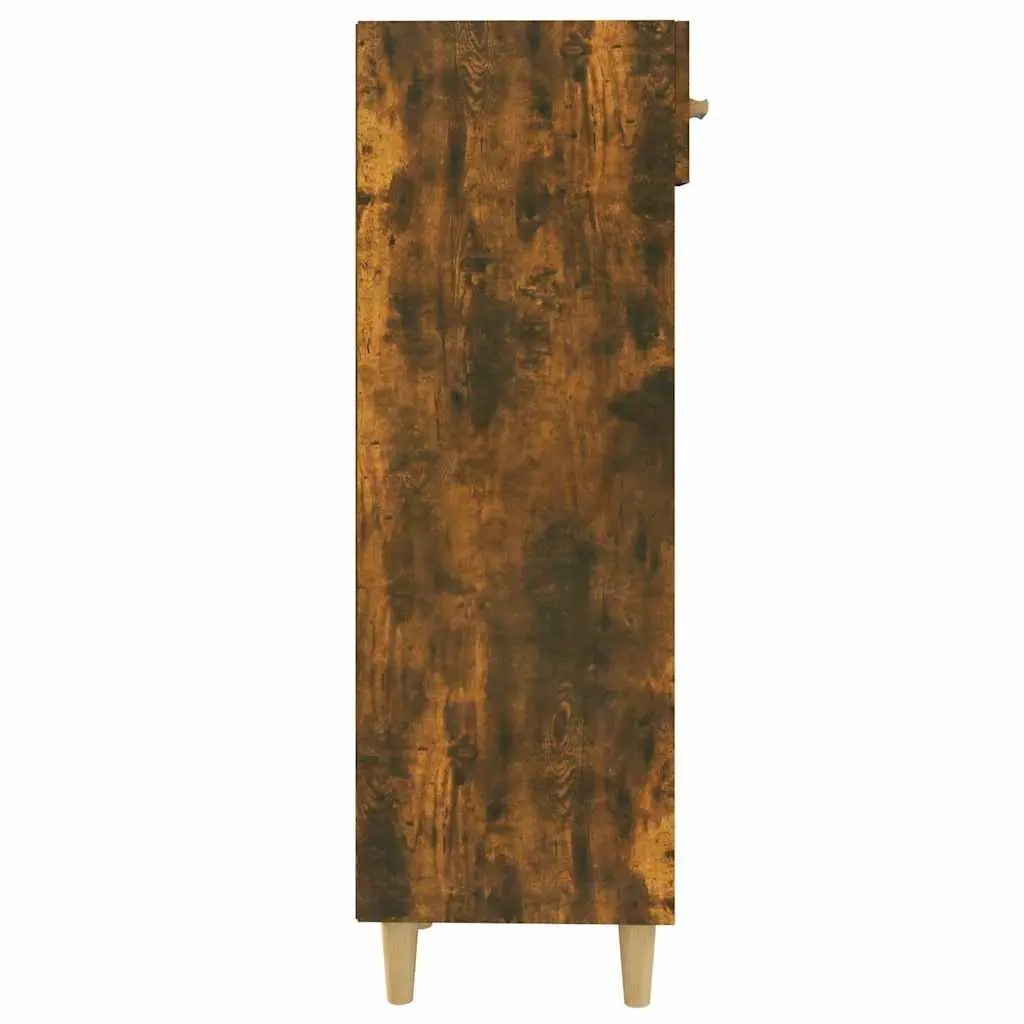 Brown Engineered Wood Shoe Cabinet with Drawer