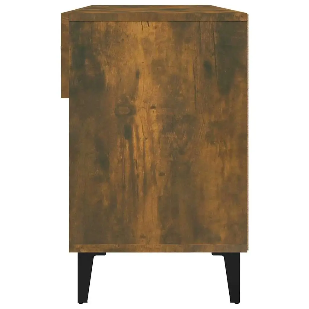 Brown Shoe Cabinet with 2 Drawers and 4 Compartments