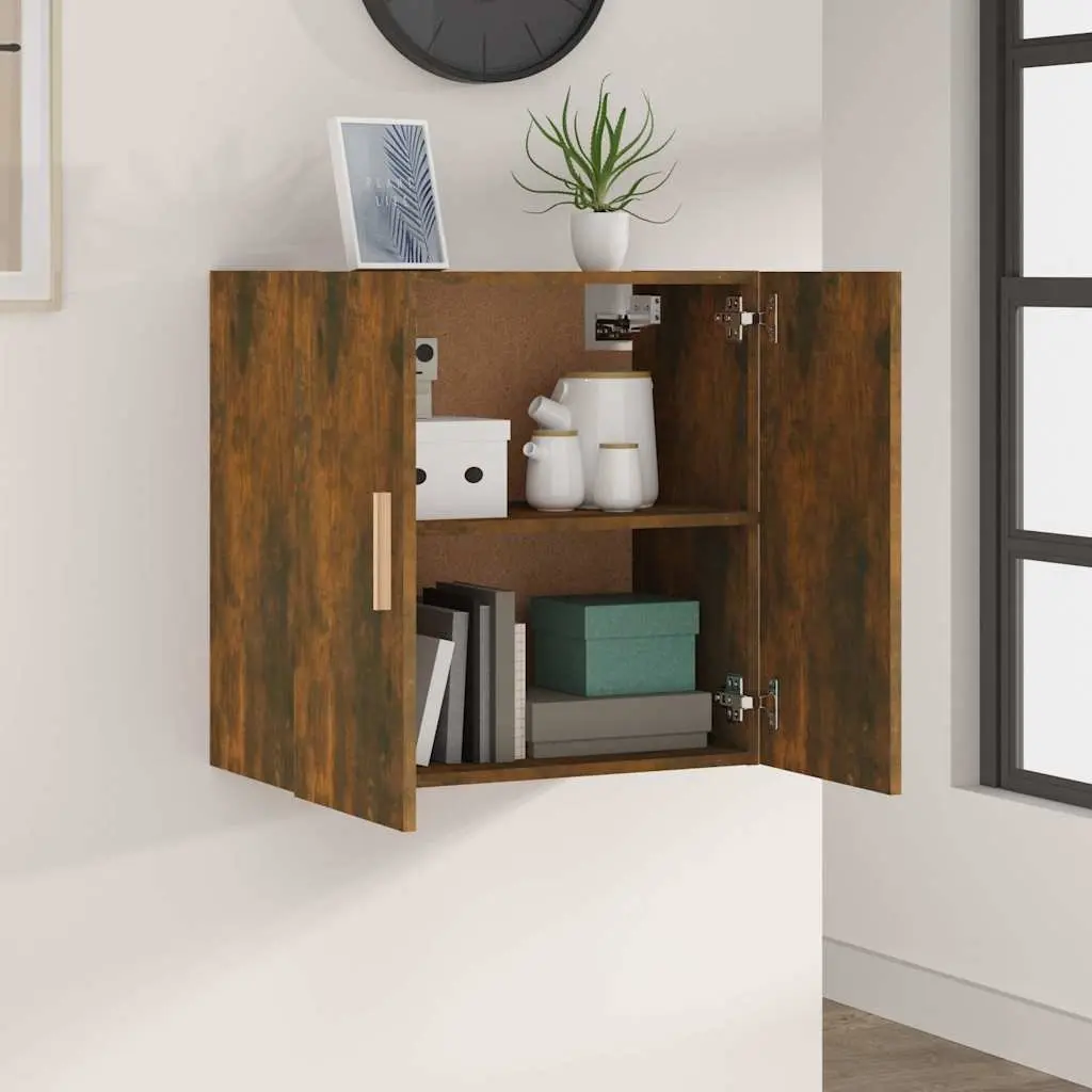 Wall Cabinet Engineered Wood 60x30x60 cm Smoked Oak