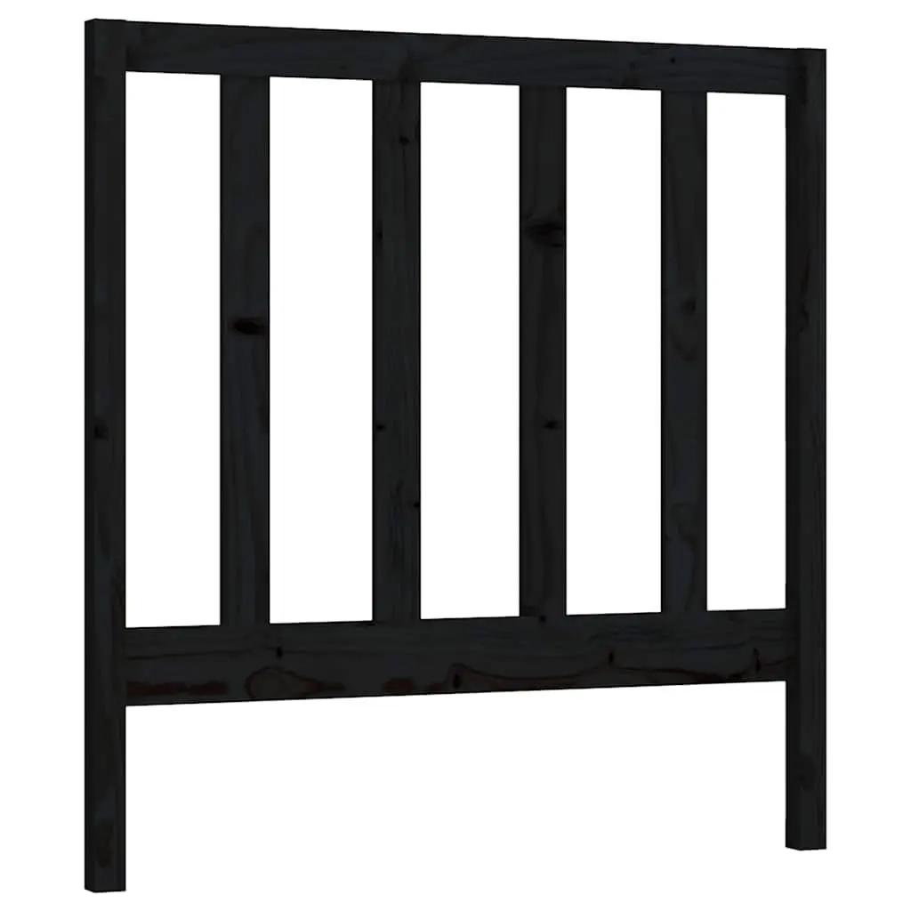 Black Solid Wood Pine Headboard 96cm