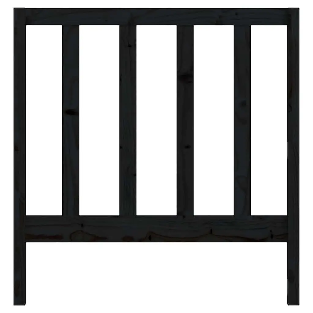 Black Solid Wood Pine Headboard 96cm
