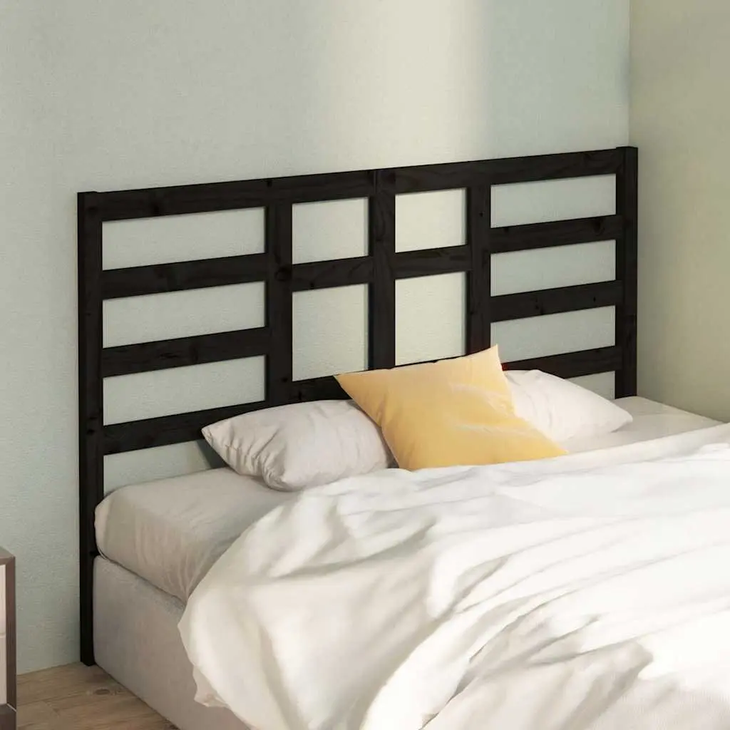 Black Solid Pine Headboard for Bedrooms