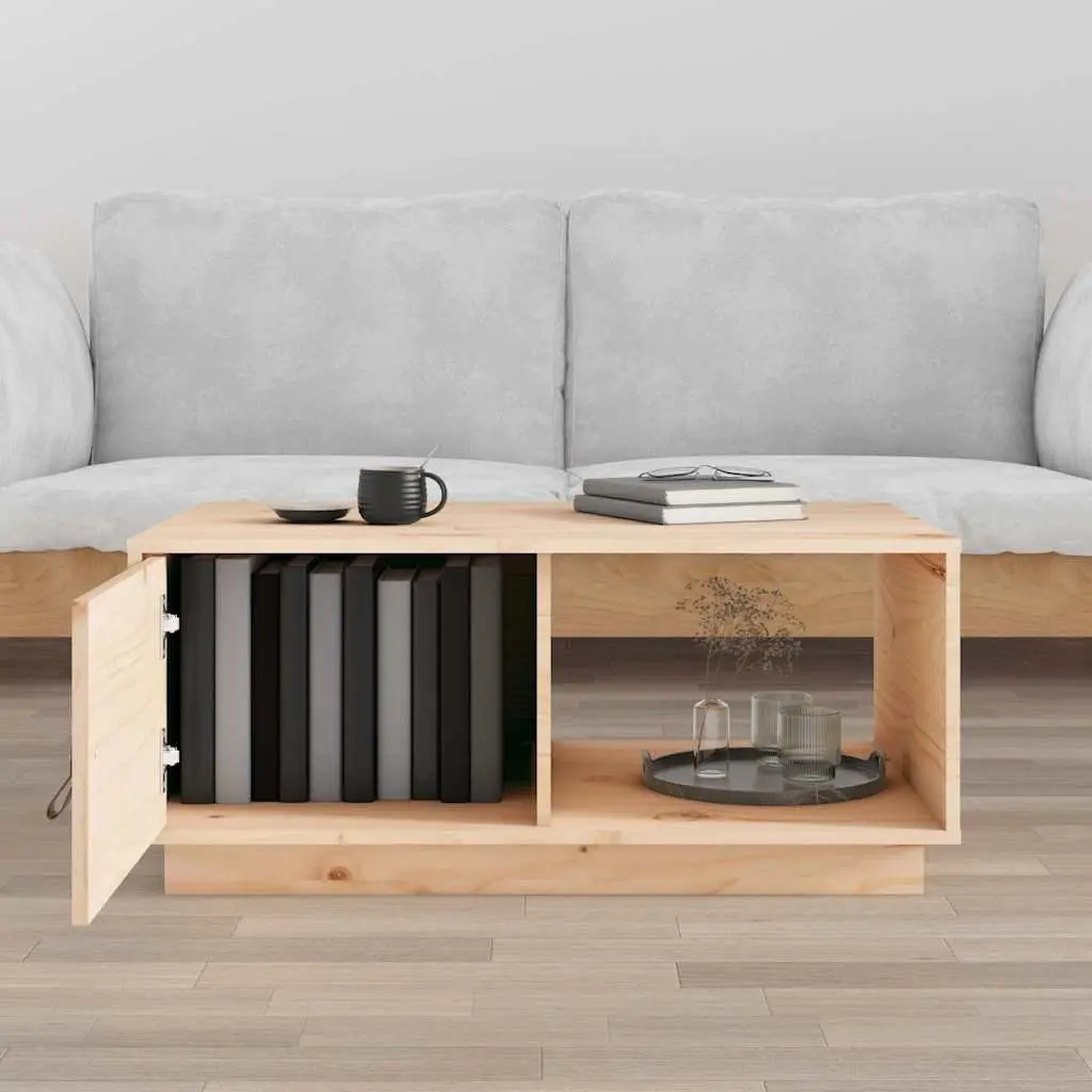 Coffee Table with Storage Compartments, 80x50x35.5 cm