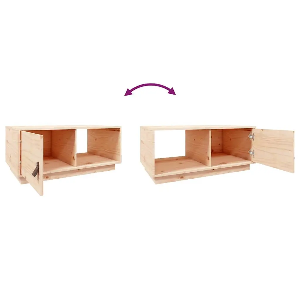 Coffee Table with Storage Compartments, 80x50x35.5 cm