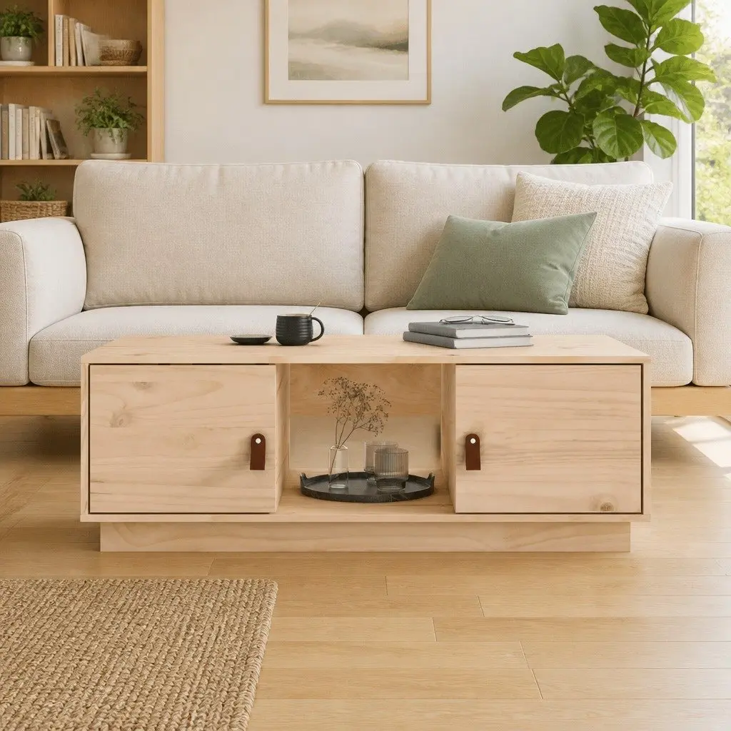 Coffee Table with Storage 100x50x35 cm